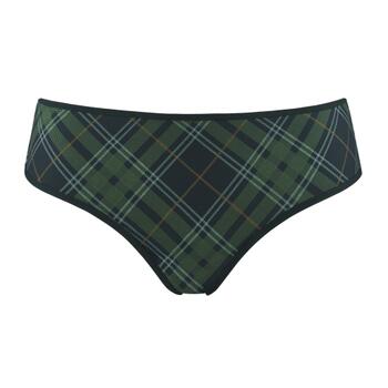 Marlies Dekkers Gloria Scarab Green Plaid Brazilian Short