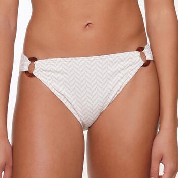 LINGADORE BEACH FISHBONE Ivory/Gold Bikini Broekje