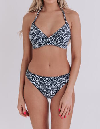 Bomain Ortac Navy/White Halter Bikini 