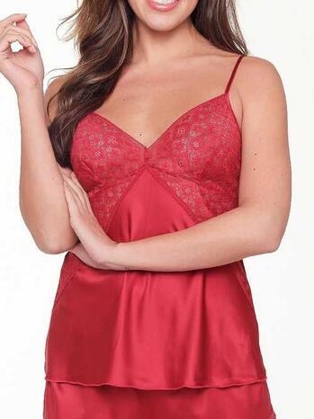 LINGADORE NIGHT EARTH RED rood Spaghetti Top