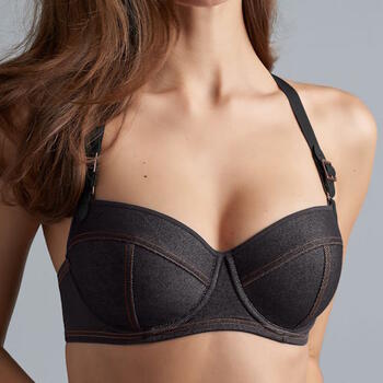 MARLIES DEKKERS CALAMITY JANE Black Denim Bh