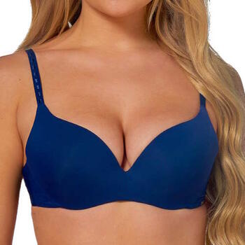 AFTER EDEN D CUP & UP SHIRLEY Hidden Wire bh Navy