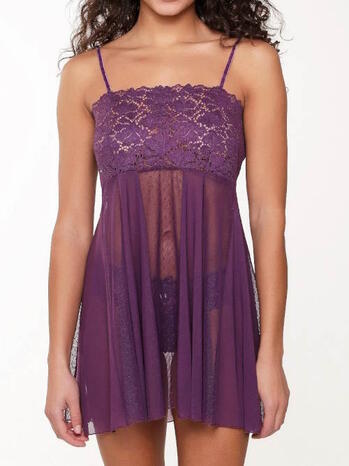LINGADORE NIGHT MAJESTY PURPLE Babydoll Purple   