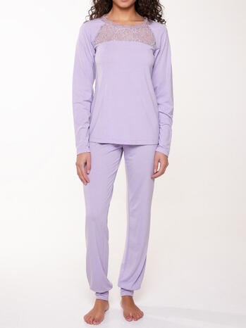 LINGADORE NIGHT HAPPY COLOR Pyjama set Orchid Petal