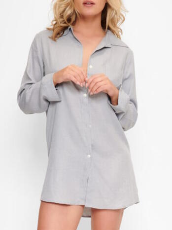 LINGADORE NIGHT Nachthemd Comfy Grey