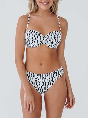 Bomain Legos White/Black Bikini
