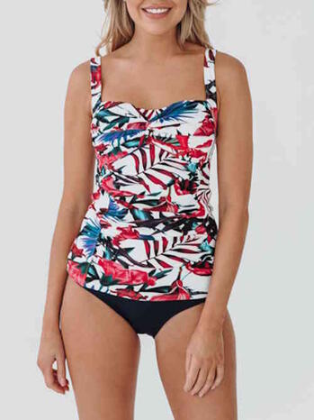 Bomain Lissabon White/Print Tankini