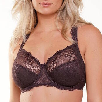 LINGADORE DAILY FULL Coverage Lace bh Dark Pepper Jaquard Soft cup bh