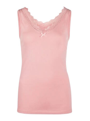 Charlie Choe Bright Days Pyjama Lace Top Rose