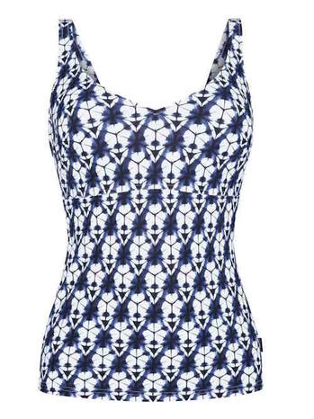 Rosa Faia Beach Noemi Bleu White Tankini Top