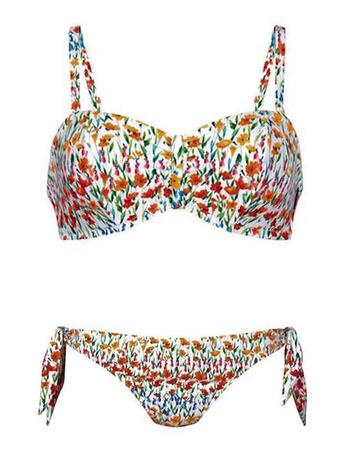 ROSA FAIA BADMODE Ella White Flower print bikiniset