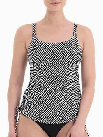 ANITA BEACH Latina Black Stripe Prothese Tankini Top