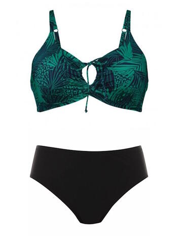 ROSA FAIA Beach Sara Groen Print Bikini Set