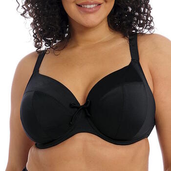 Elomi Swimwear Plain Sailing Plunge Bikinitop zwart