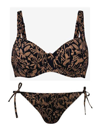 Rosa Faia Badmode Sibel Bikini set zwart print
