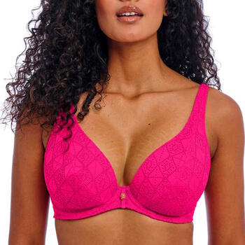 Freya Swim Nomad Nights High Apex Bikini Top Fuchsia