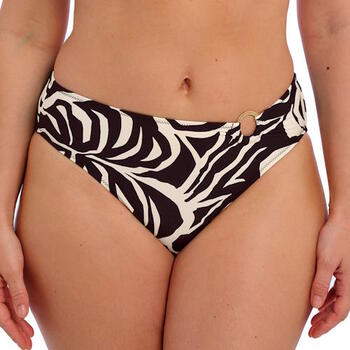 Fantasie Swim Aruba Nights Mid Rise Bikini Brief Black & Cream