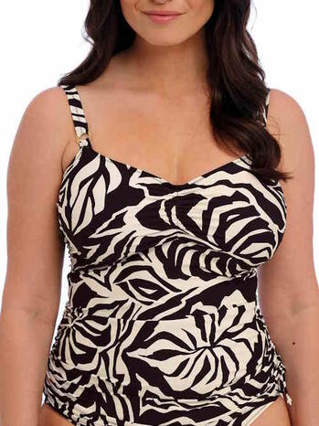 Fantasie Swim Aruba Nights Adjustable Side Tankini Black & Cream