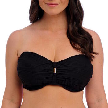Fantasie Beach Waves Bandeau Bikini Top Black