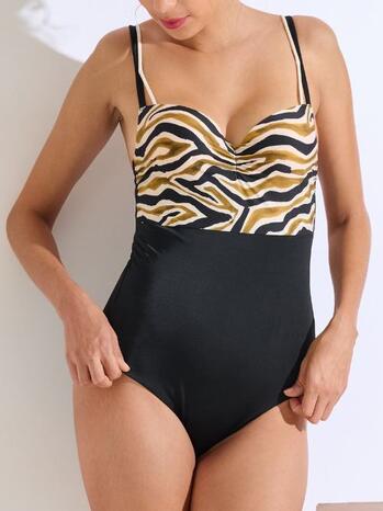Lisca Swimwear Tanzania Padded Badpak Met Beugel Black