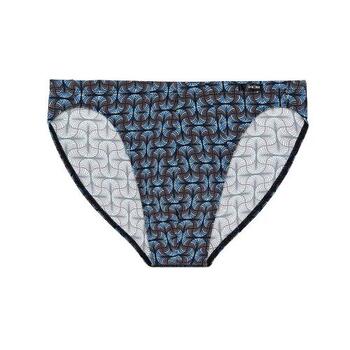 HOM Aloys Comfort Micro Briefs Dark Grey Print