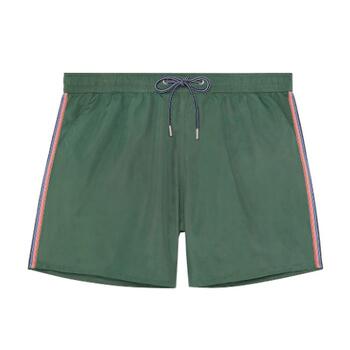 HOM Swimwear Nautical Cup Beach Boxer Khaki Green