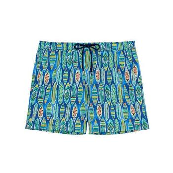 HOM Swimwear Marbella Beach Boxer Blue Print