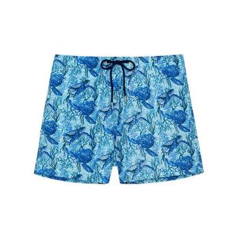 HOM Swimwear Tartane Beach Boxer Blue Print