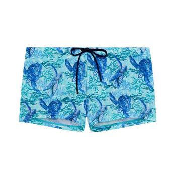 HOM Swimwear Tartane Swim Shorts Blue Print