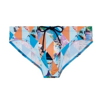 HOM Swimwear Port Cros Swim Mini Briefs Blue Print