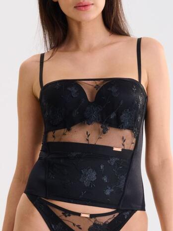 Lisca Passion Bustier-Hemdje Black