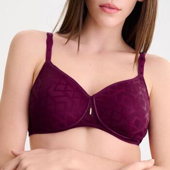 Lisca Opal Bra With Moulded Foam Cup - Wireless Brushed Purple Magenta