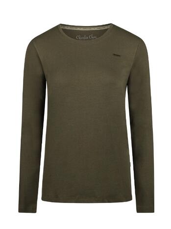 Charlie Choe Lovely Nights Women Longsleeve Dark Green