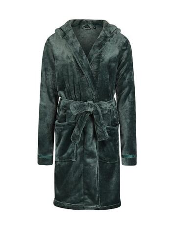 Charlie Choe Cozy Days Women Short Bathrobe Teal Green