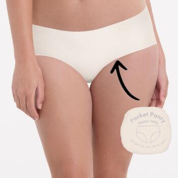 Anita Pocket Panty Hipster clean cut Crystal