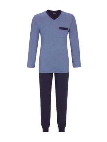 Ringella Heren Pyjama mit V-Ausschnitt Dark Navy CM41201-240