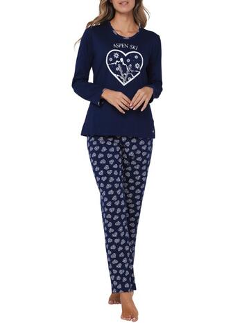 Rebelle Dames Pyjama Dark Blue 121252-646-1-520