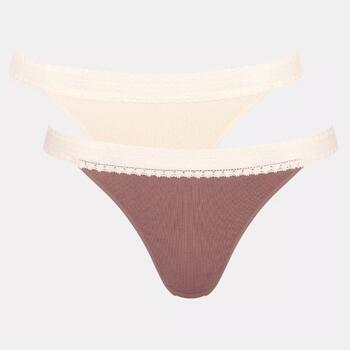 Sloggi GO Ribbed R Tanga C2P Brown