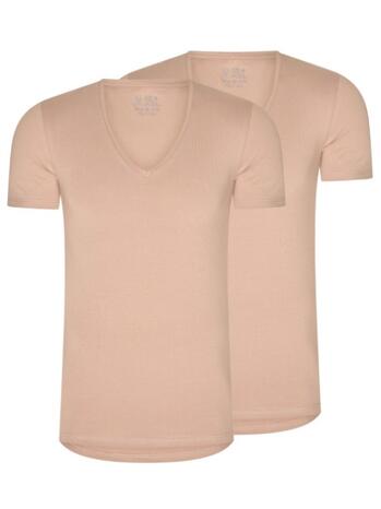 RJ Bodywear Men Everyday Nijmegen Shirt met V-hals Natural
