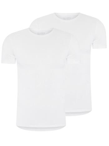 RJ Bodywear Men Good Life Lissabon Shirt met ronde hals White