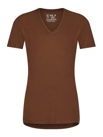 RJ Bodywear Men Sweatproof Copenhagen Shirt met V-hals Espresso