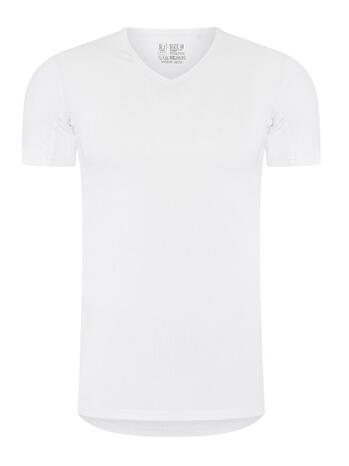 RJ Bodywear Men Sweatproof Uppsala - Anti-Zweet T-Shirt V-Neck White