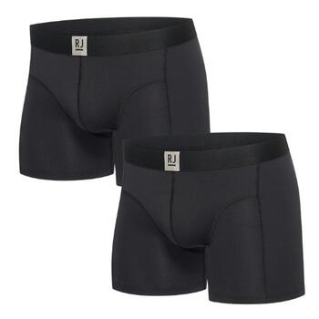 RJ Bodywear Men Pure Color Jort Short met lange pijpjes Black