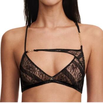 Chantelle Slash Wirefree triangle bra Zwart