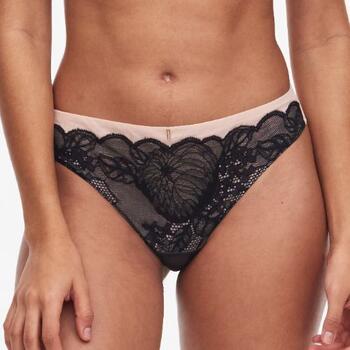 Chantelle Midnight flowers Tanga Zwart