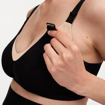 Chantelle Pure Maternity Nursing Bra (Wirefree) Zwart