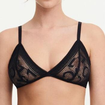 Chantelle One Mono Wirefree Triangle Bra Zwart