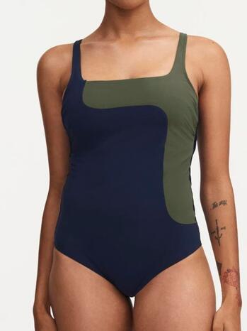 Chantelle Badmode Aura Covering underwired swimsuit (classical) Night / Waves