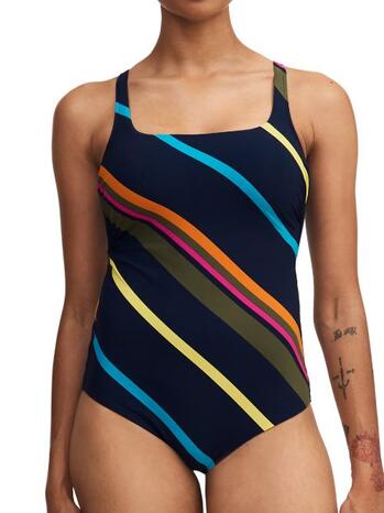 Chantelle Badmode Identity Covering underwired swimsuit (classical) Colorful Stripes