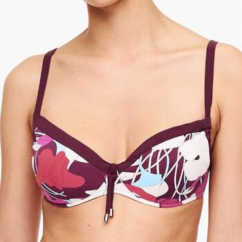 Chantelle Badmode Flowers Covering underwired top (adjustable) Purple flowers